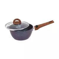 Dastakli qozoncha Kukmara 2,2l olinadigan tutqich, shisha qopqoq bilan Granit Ultra kgg0225a 