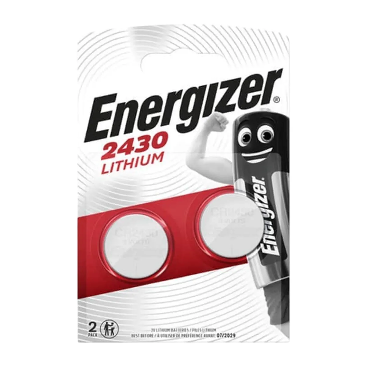 Батарейка Energizer LITHIUM CR2430 FSB2 Батарейка Energizer LITHIUM CR2430 FSB2