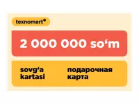 "Texnomart" mahsulotlari uchun 2 000 000 so‘mlik sovg‘a sertifikati Termizda