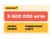 "Texnomart" mahsulotlari uchun 5 000 000 so‘mlik sovg‘a sertifikati Termizda
