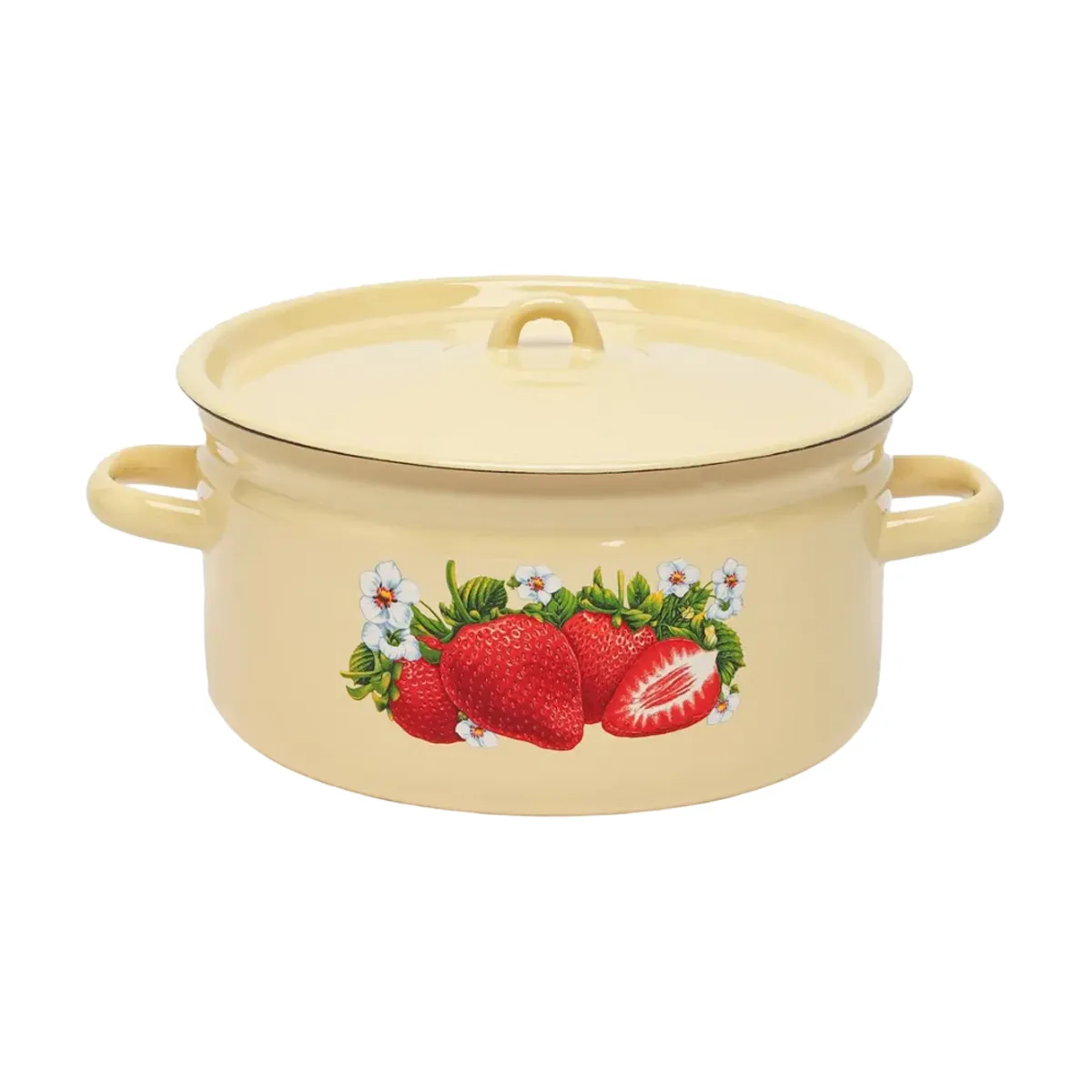 Emal kastryul 5.5 l sariq