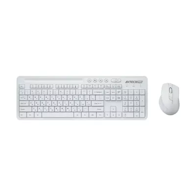Avtech Pro CW604 White Klaviatura va sichqonchasi