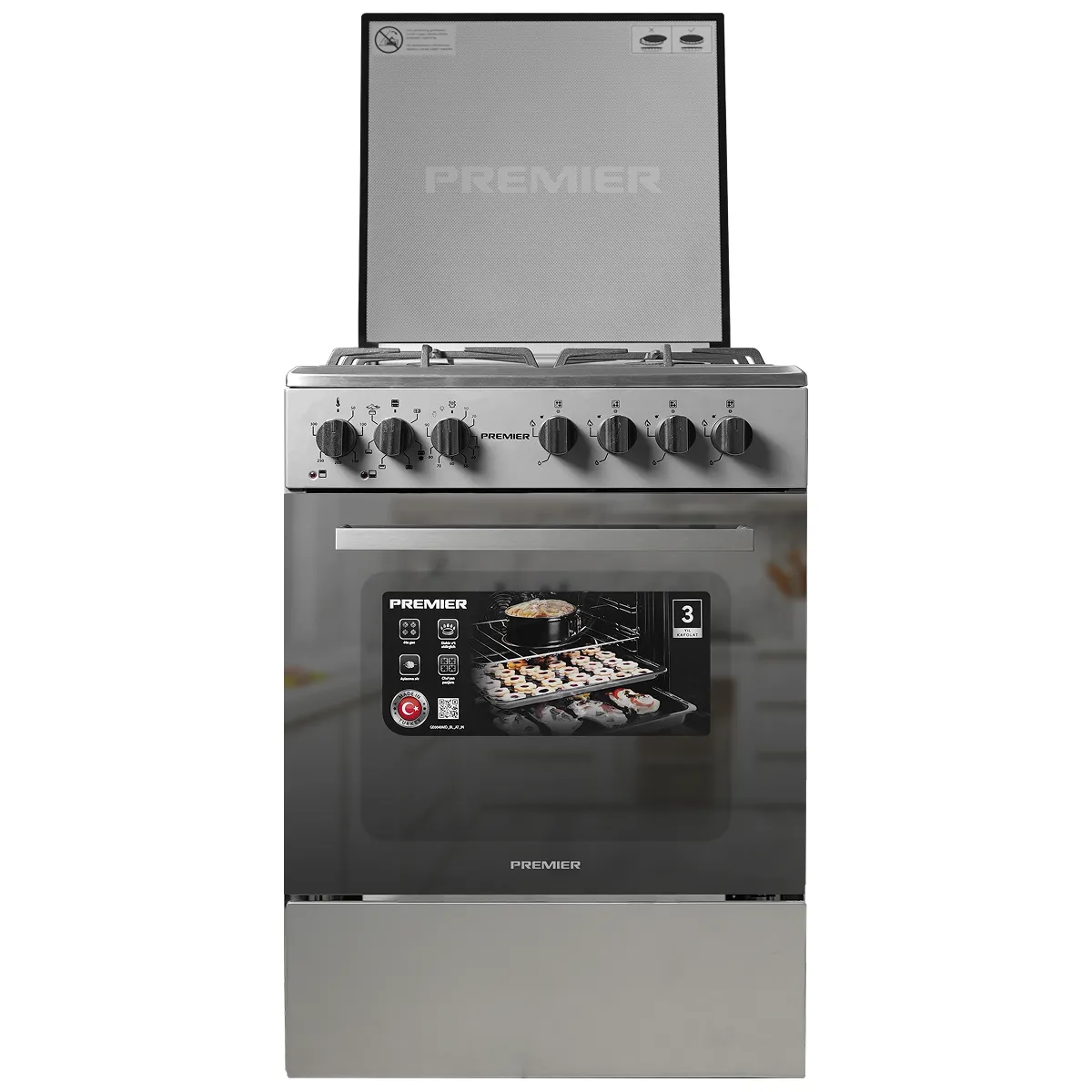 Плита комбинированная Premier PRM-GE6040LX-IN