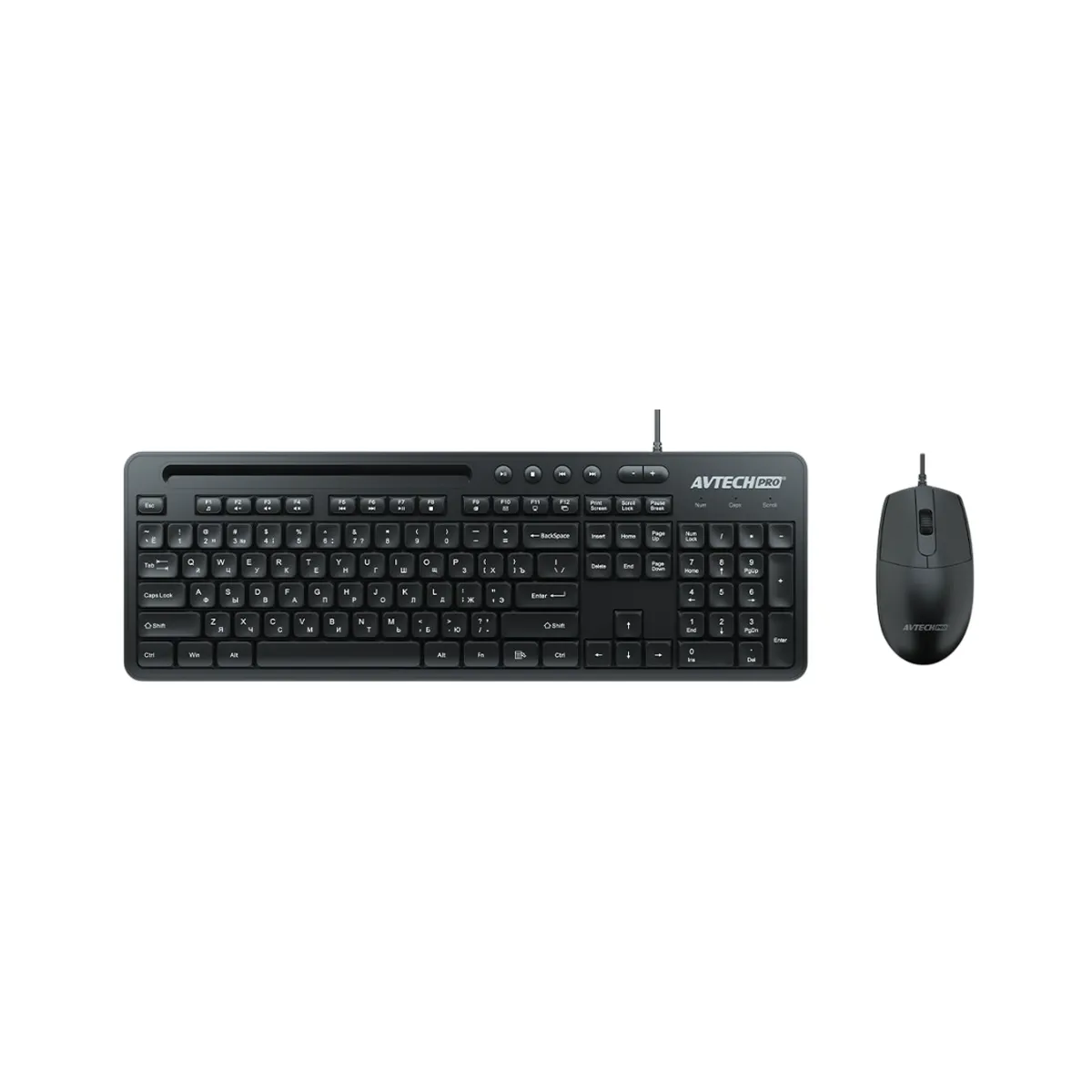 Avtech Pro C304 Black Кlaviatura va sichqonchasi 
