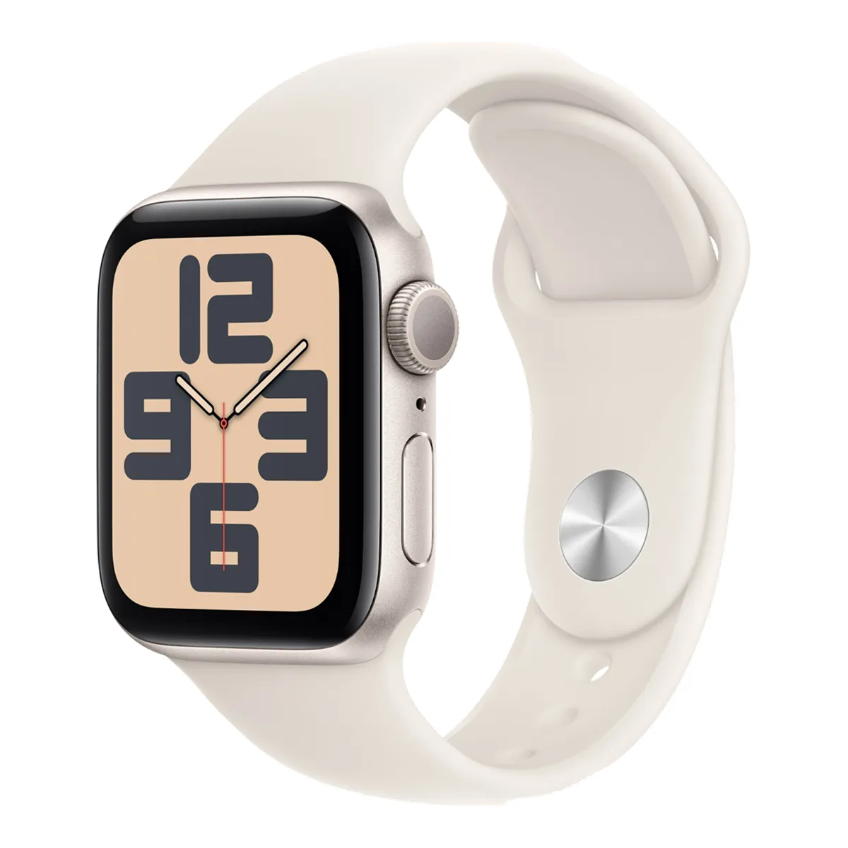 Apple Watch SE GPS 40mm Starlight Aluminium Case with Starlight Sport Band - S/M Смарт соати Самаркандда