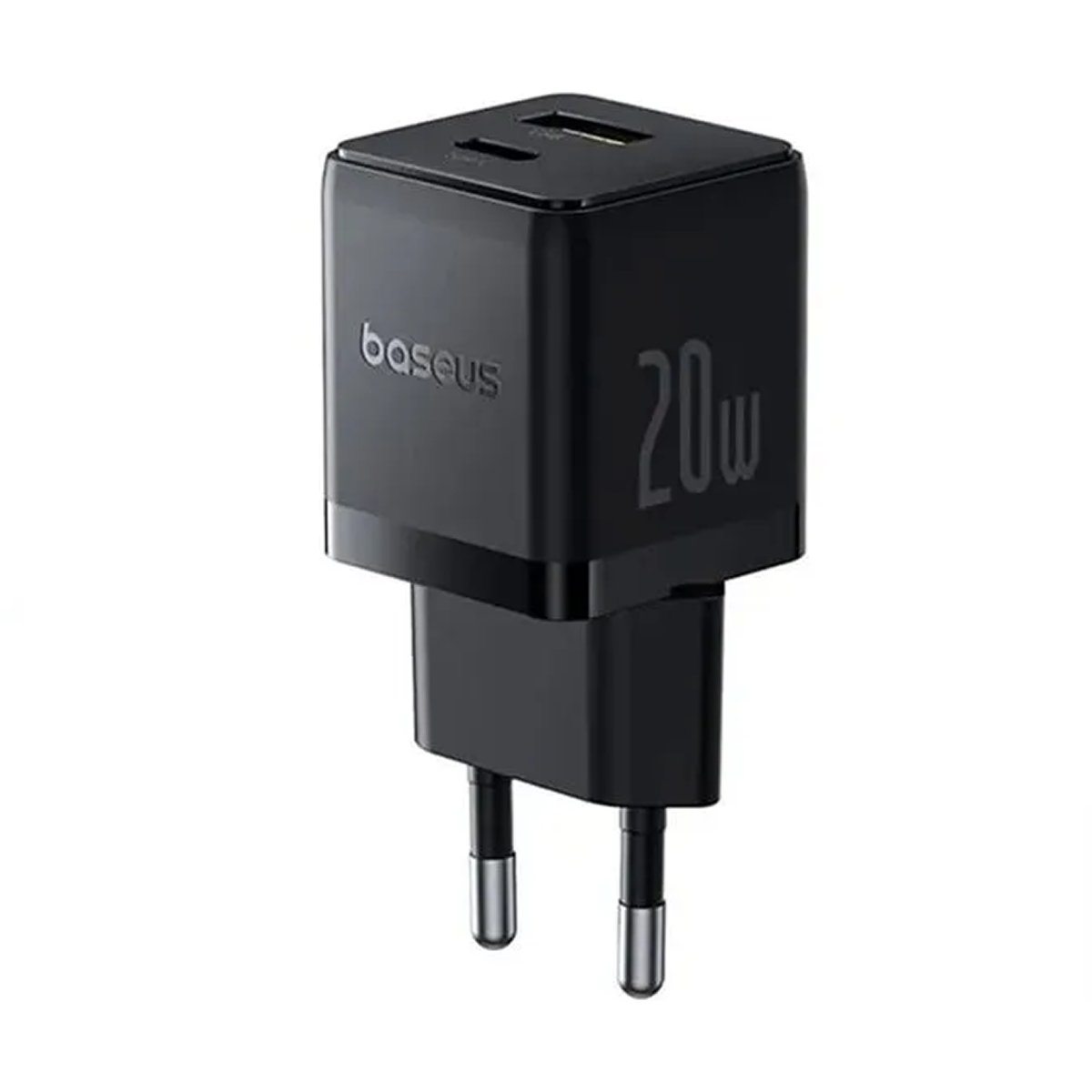 Адаптер Baseus P10111608113-00 Palm Fast Charger 1xUSB-A 1xUSB-C 20W Cluster Black