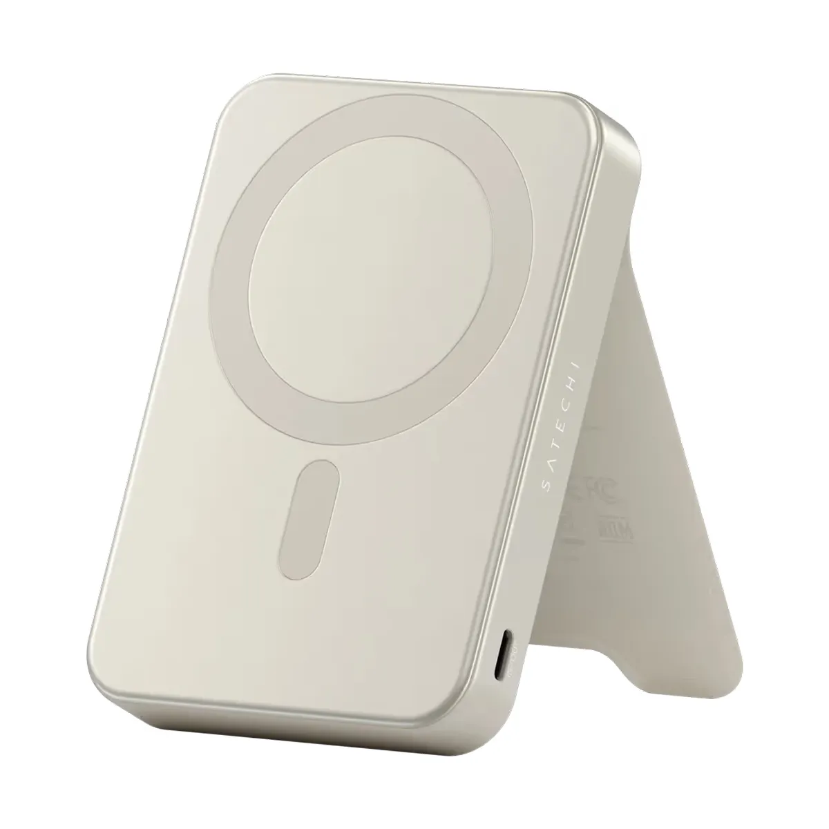 Внешний аккумулятор SATECHI ST-B10Q2SW Qi2 10000 mAh Magnetic with Stand Sand