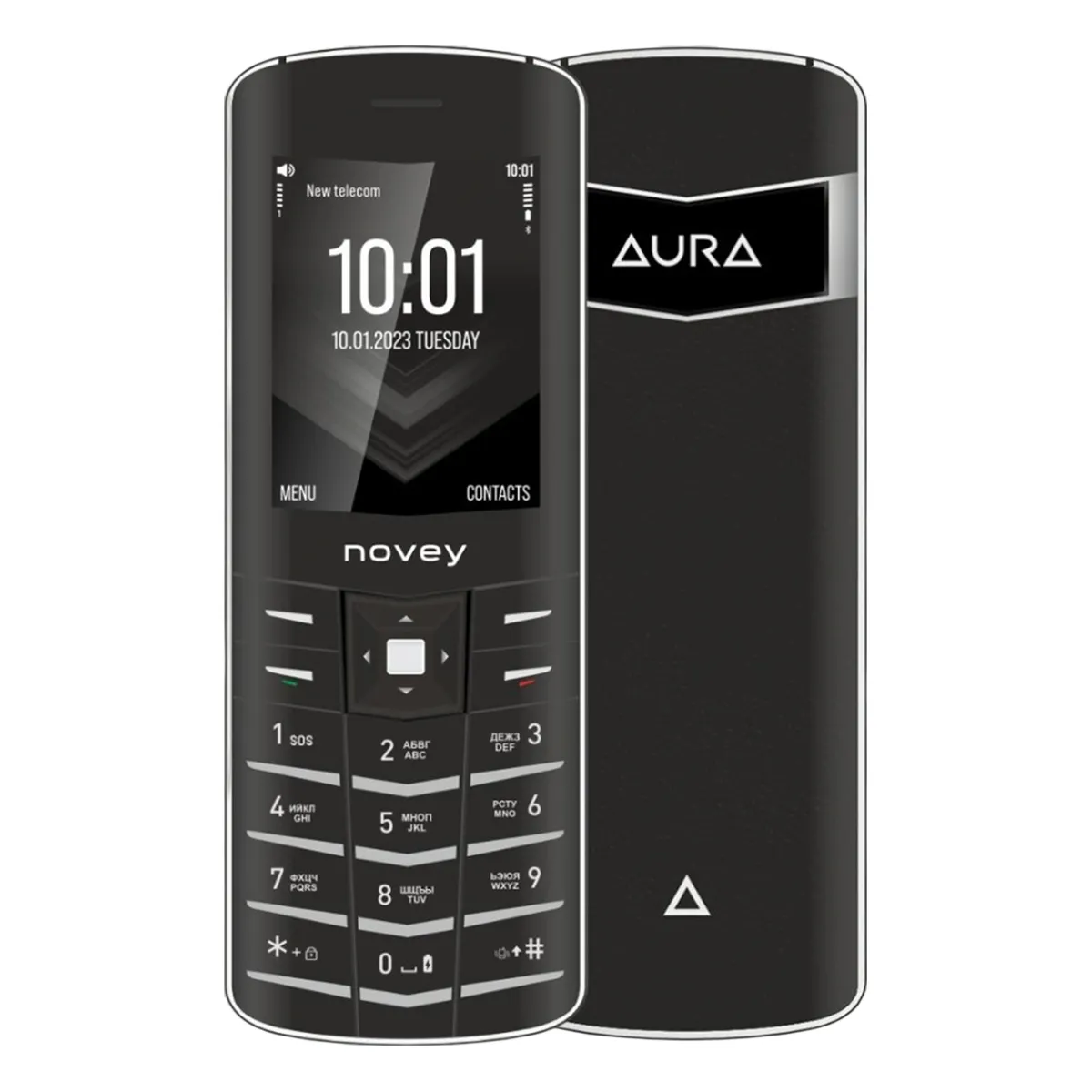 Novey V1 AURA Black Mobil telefoni