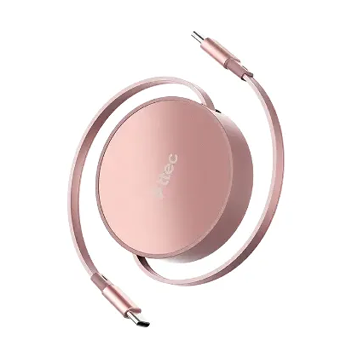 ttec Type-C to Type-C Mini Retractable 100W PD/QC 120cm Fast Charge Sunset Blush kabeli ttec Type-C to Type-C Mini Retractable 100W PD/QC 120cm Fast Charge Sunset Blush kabeli