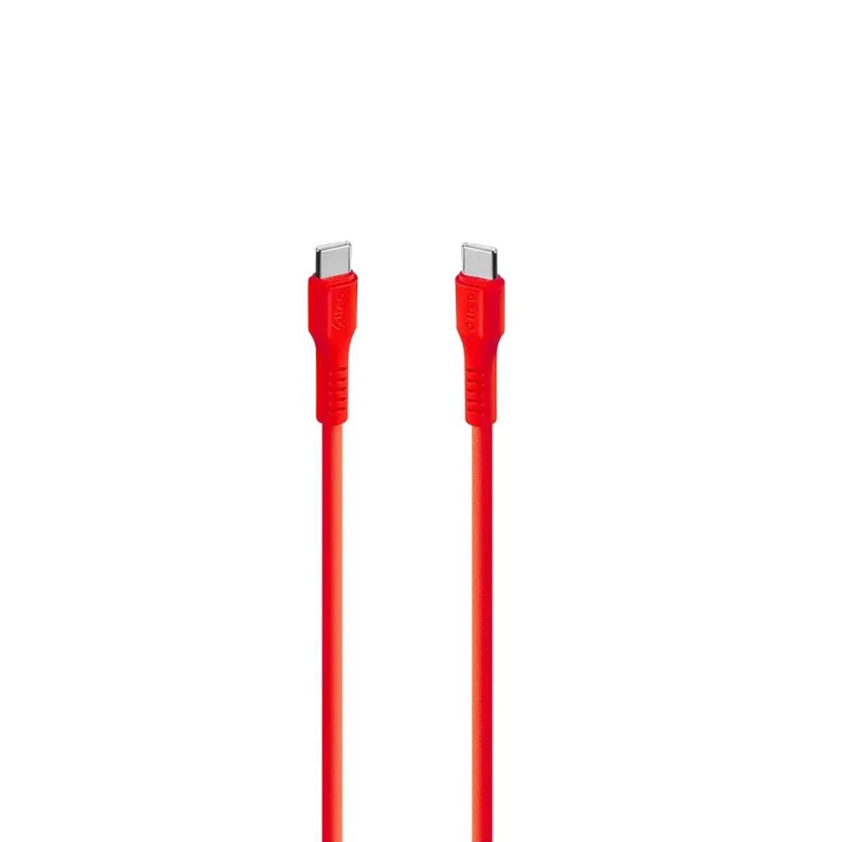 ttec Type-C - Type-C 60W PD/QC Fast Charging/Data Cable, 120cm Neon Red kabeli
