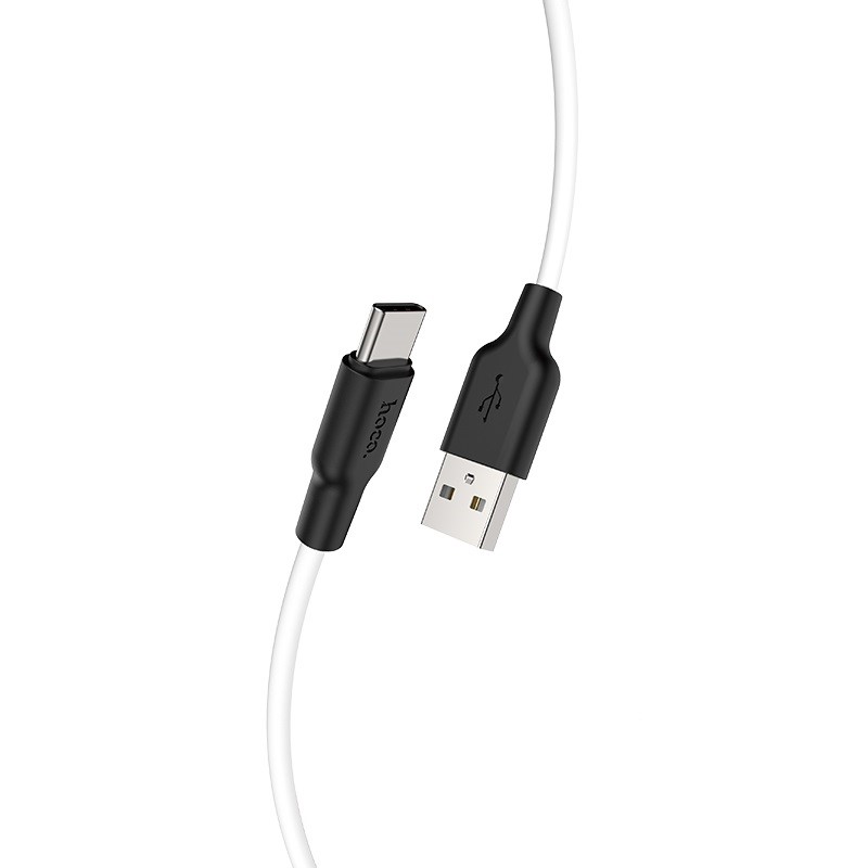 Hoco X21 Type-C black white USB kabeli  Marg'ilonda
