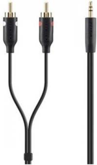 Belkin F3Y116bt2M qora Aux kabel  Yangiyo‘lda