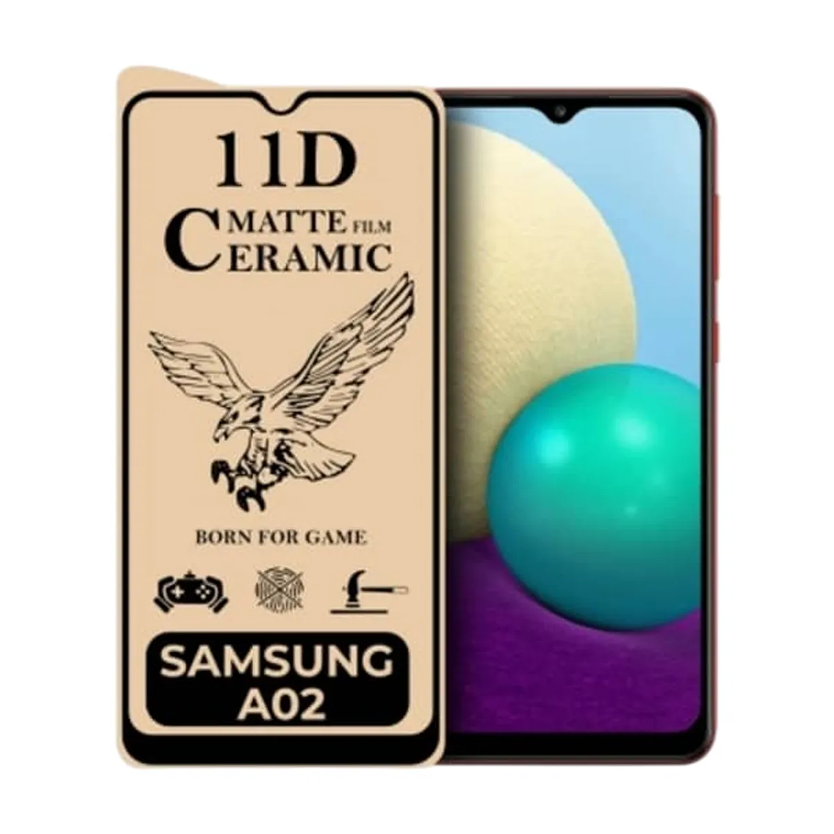 Керамическое защитное стекло Samsung A02