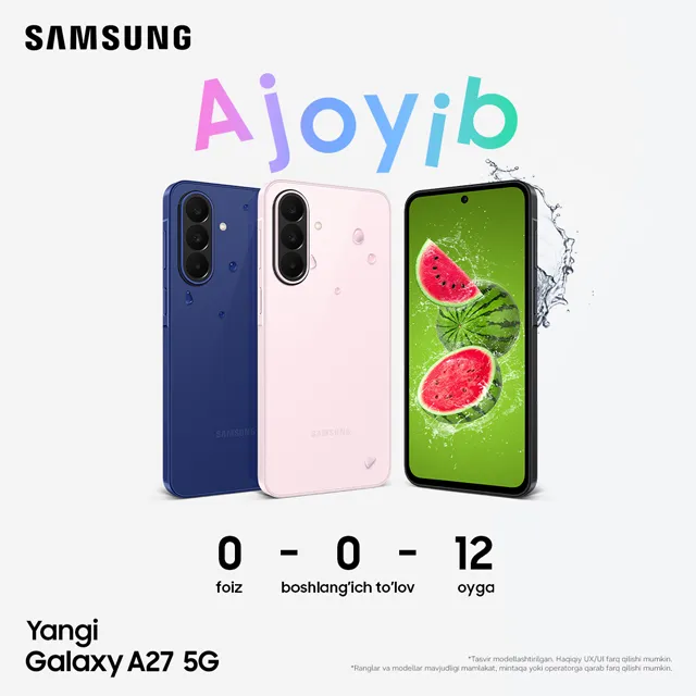 Nafaqat ajoyib, balki hamyonbop Galaxy A27