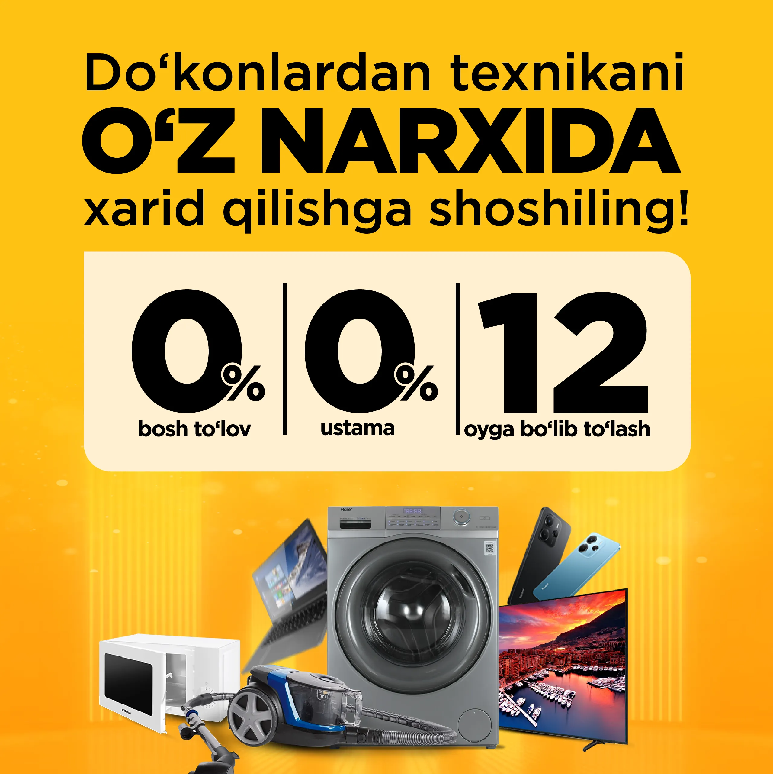 Texnika ortiqcha gap so'zsiz. Fursat borida qo‘ldan boy bermang!
